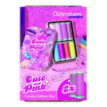 Gütermann Cute and Pink Nähfaden-Box 7x100m und 1x50m